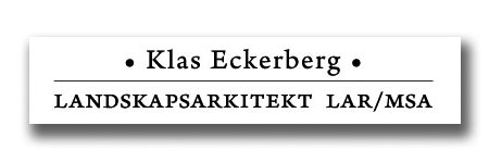 Logo Klas Eckerberg Landskapsarkitekt